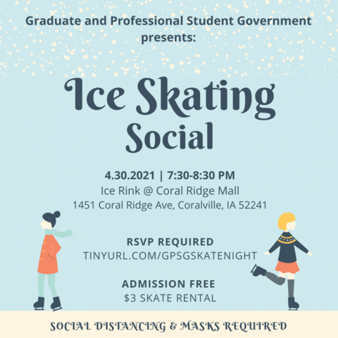 Ice Cream Skating Social Flyer, continue reading for text version