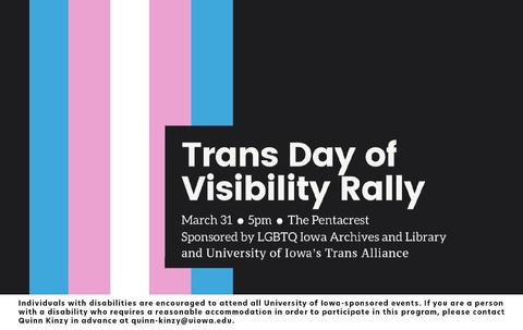 Trans Day of Visibility Flyer, continue reading for text version