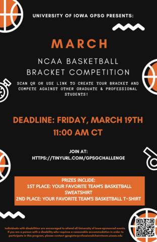 March Madness Flyer, continue reading for text version