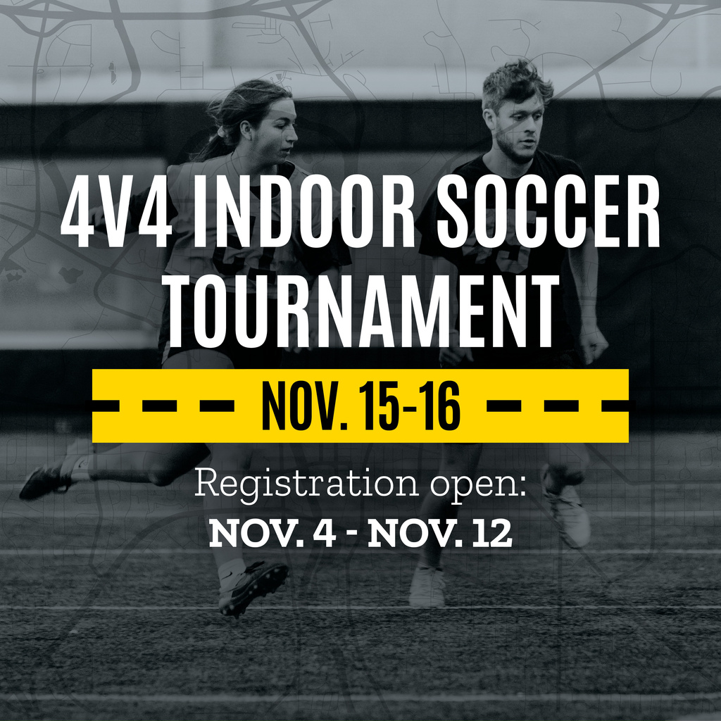 4v4 Indoor Soccer Tournament Sign Up! promotional image