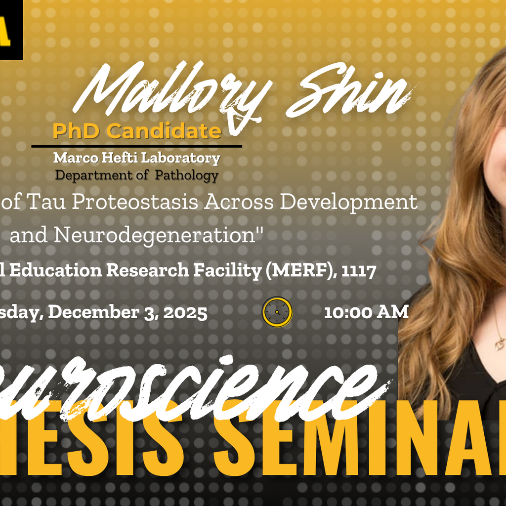 Neuroscience Interdisciplinary Program Thesis Defense Seminar: Mallory Shin promotional image