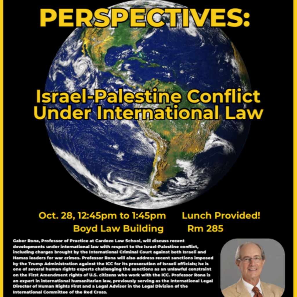 Global Perspectives: Israel-Palestine Conflict Under International Law promotional image