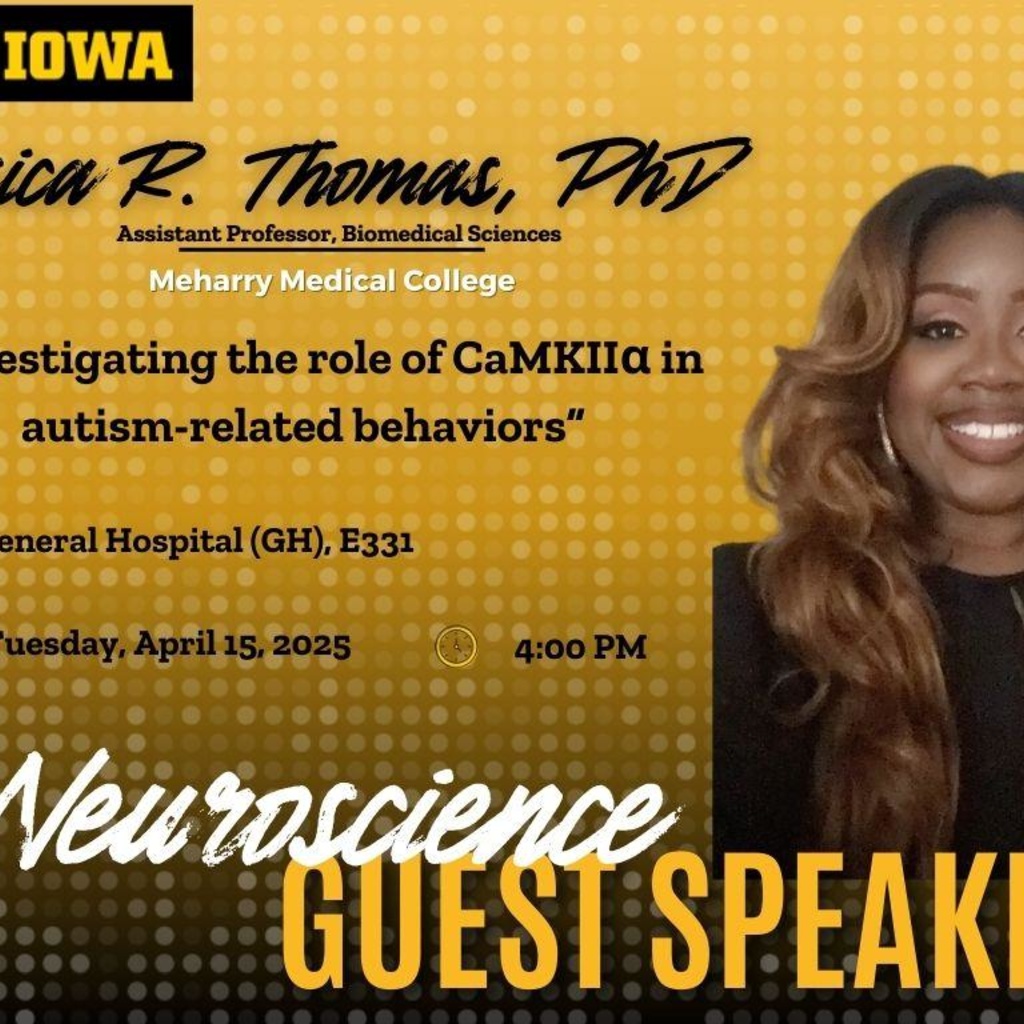 Neuroscience Interdisciplinary Graduate Program Guest Speaker and Alumna, Jessica R. Thomas, PhD promotional image