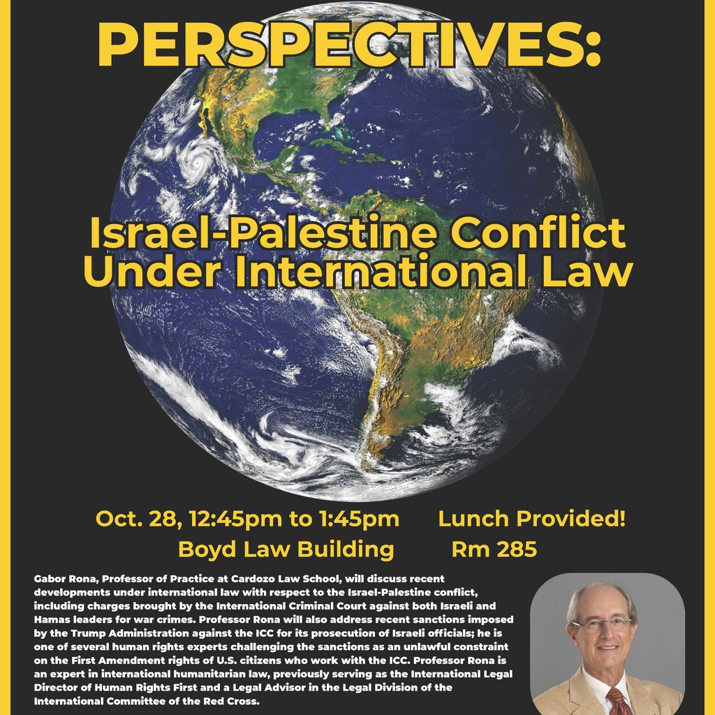 Global Perspectives: Israel-Palestine Conflict Under International Law promotional image