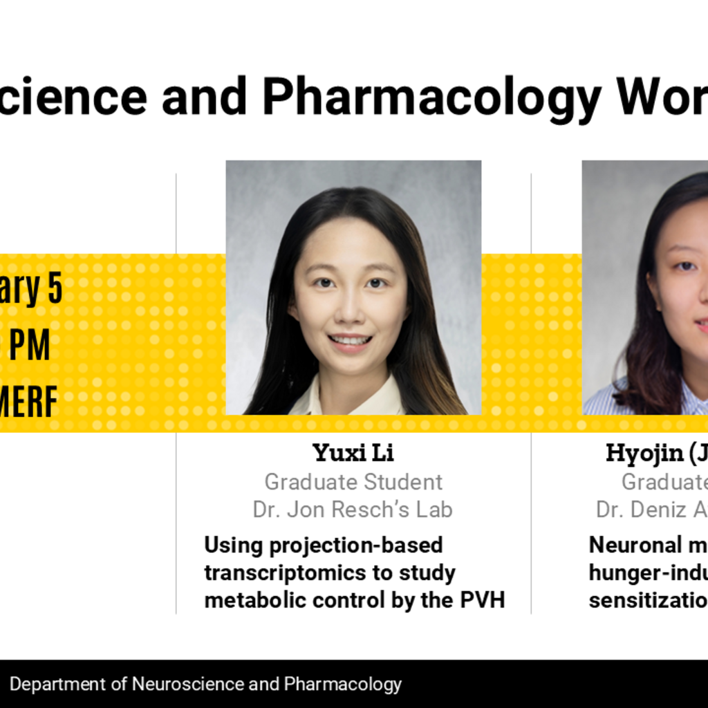 Neuroscience & Pharmacology Workshop - Yuxi Li and Hyojin (Julia) Kim promotional image