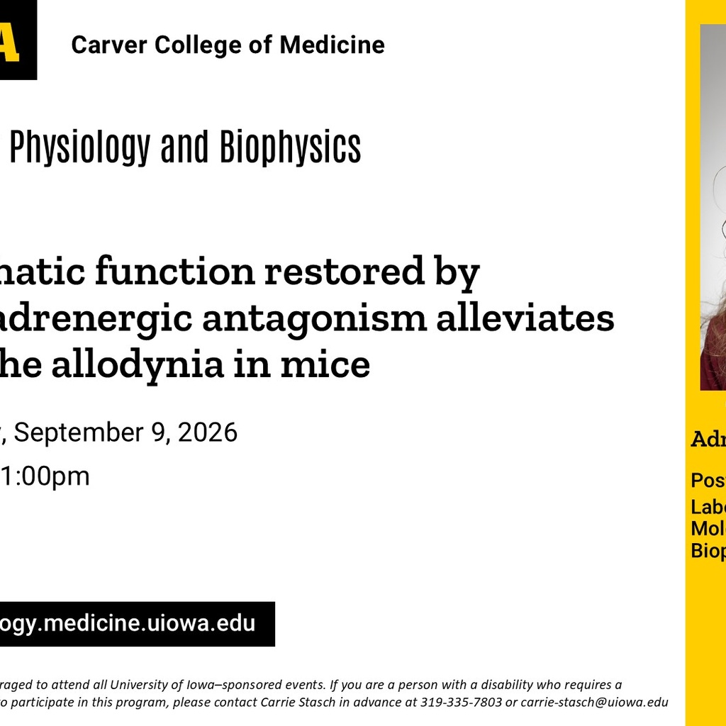 Molecular Physiology and Biophysics Workshop, Adriana Della Pietra, PhD promotional image