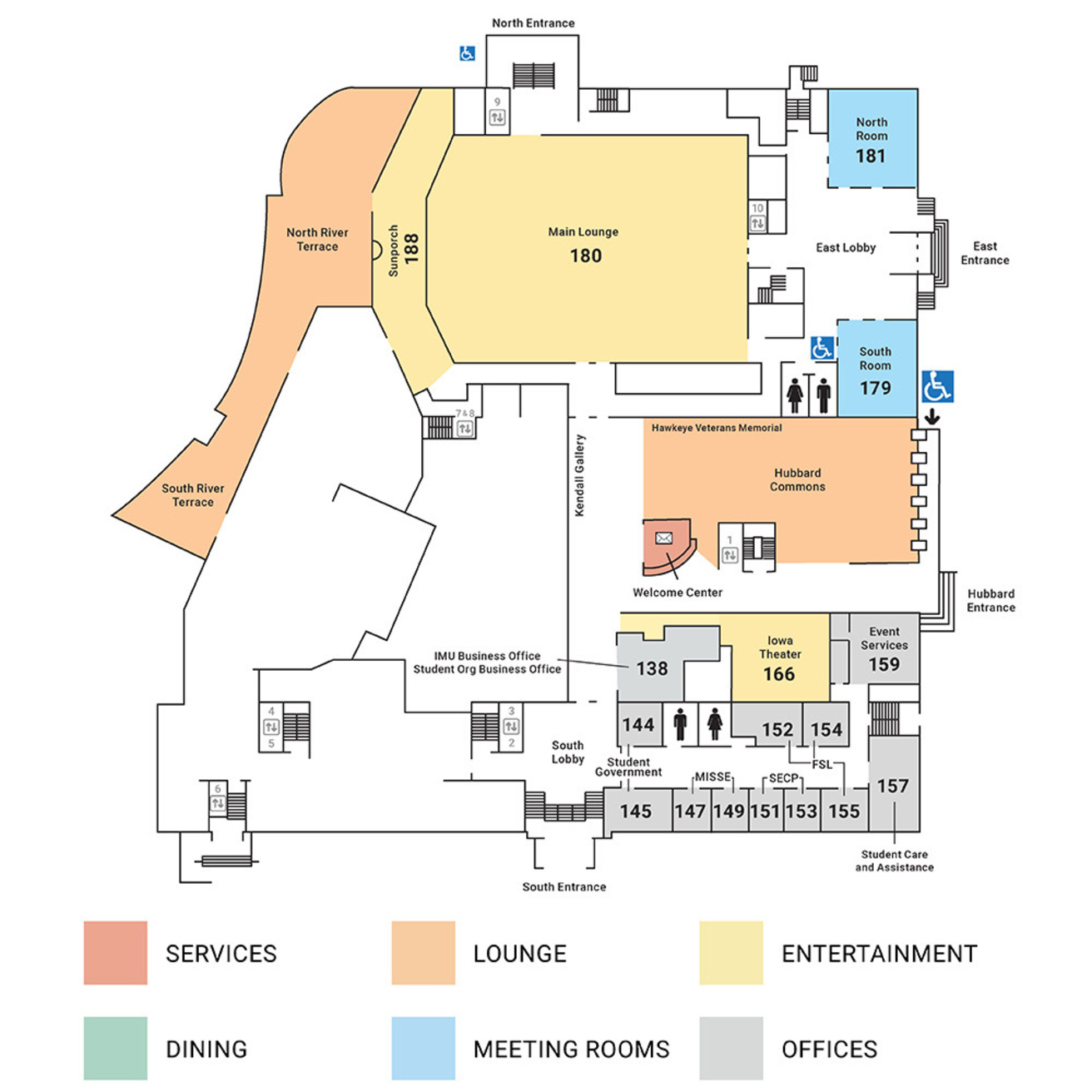 imu first floor map
