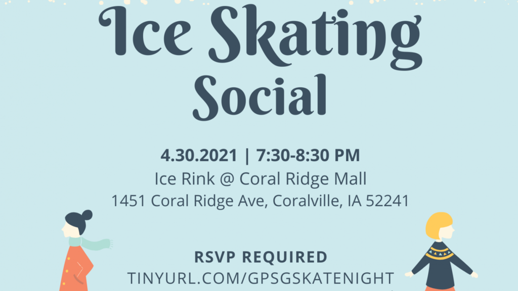 Ice Cream Skating Social Flyer, continue reading for text version